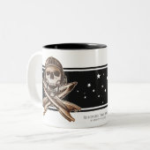 2 Couleurs Tasse de pirate de l'espace (Rocket) (Devant gauche)