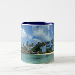 2 Couleurs Tasse de plage de la République Dominicaine