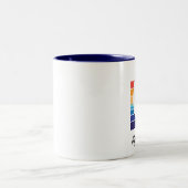 2 Couleurs Tasse de plage de Square_Myrtle de couleur de (Centre)