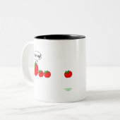 2 Couleurs Tasse de plaisanterie de ketchup (Devant gauche)