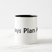 2 Couleurs Tasse de plan en avant (Centre)