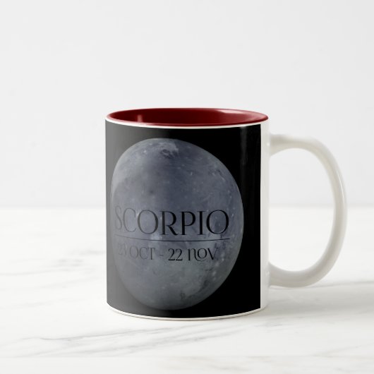 2 Couleurs Tasse de planète de Scorpion (Pluton) (Droit)