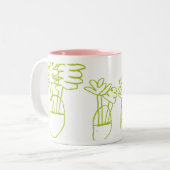 2 Couleurs Tasse de plantes (Devant gauche)