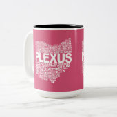2 Couleurs Tasse de plexus de l'Ohio (Devant gauche)