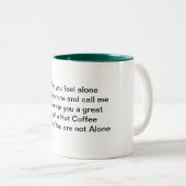 2 Couleurs Tasse de poésie (Devant droit)