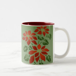 2 Couleurs Tasse de poinsettia
