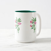 2 Couleurs Tasse de pois doux (Devant droit)