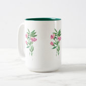 2 Couleurs Tasse de pois doux (Devant gauche)