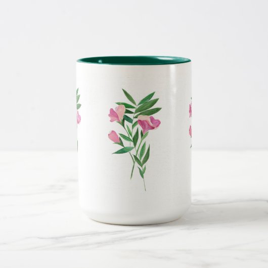 2 Couleurs Tasse de pois doux (Centre)