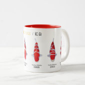 2 Couleurs Tasse de poisson koï espèce kohaku (Devant droit)