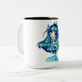 2 Couleurs Tasse de Poissons (Devant gauche)