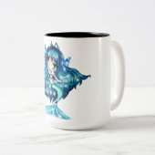 2 Couleurs Tasse de Poissons (Devant droit)