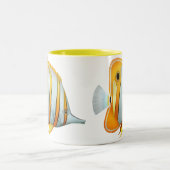 2 Couleurs Tasse de poissons de papillon de Copperband de (Centre)