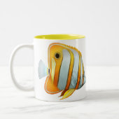2 Couleurs Tasse de poissons de papillon de Copperband de (Gauche)
