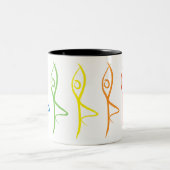 2 Couleurs Tasse de pose d'arbre de yoga (Centre)