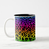 2 Couleurs Tasse de poster de animal d'arc-en-ciel (Gauche)