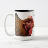2 Couleurs Tasse de poulet - j'aime des poulets (Gauche)