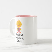 2 Couleurs Tasse de poussin d'aide médical (Devant gauche)