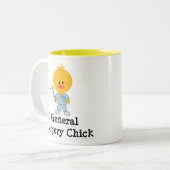 2 Couleurs Tasse de poussin de chirurgie générale (Devant gauche)