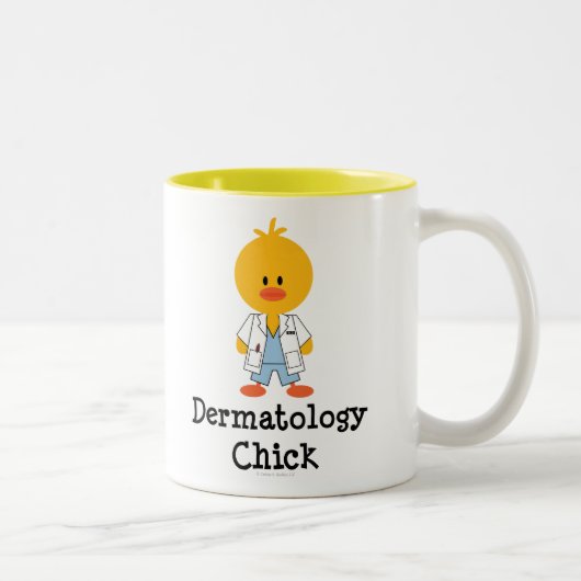 2 Couleurs Tasse de poussin de dermatologie (Droit)