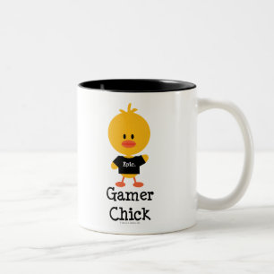 2 Couleurs Tasse de poussin de Gamer