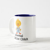 2 Couleurs Tasse de poussin de médecine interne (Devant gauche)
