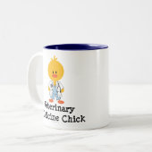 2 Couleurs Tasse de poussin de médecine vétérinaire (Devant gauche)