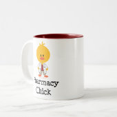 2 Couleurs Tasse de poussin de pharmacie (Devant gauche)