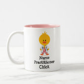 2 Couleurs Tasse de poussin de praticienne d'infirmière (Gauche)