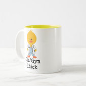 2 Couleurs Tasse de poussin d'OB/GYN (Devant gauche)