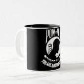 2 Couleurs Tasse de POW/MIA "vous n'êtes pas oubliés " (Devant gauche)
