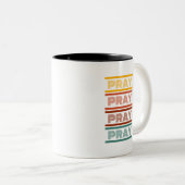 2 Couleurs Tasse de prière (Devant droit)