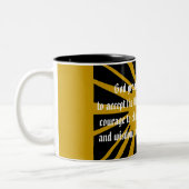 2 Couleurs Tasse de PRIÈRE de SÉRÉNITÉ (Gauche)