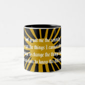 2 Couleurs Tasse de PRIÈRE de SÉRÉNITÉ (Centre)