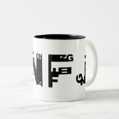 2 Couleurs Tasse de professeur (Devant droit)