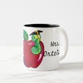 2 Couleurs Tasse de professeur d'Apple (Devant droit)
