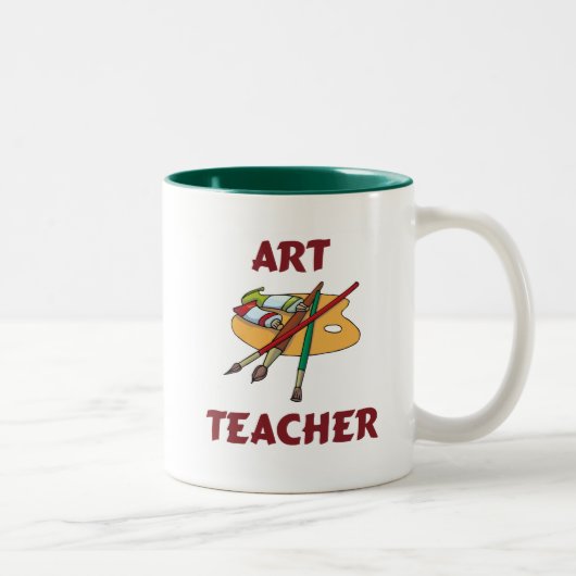 2 Couleurs Tasse de professeur d'art (Droit)
