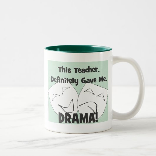2 Couleurs Tasse de professeur de drame (Droit)