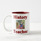 2 Couleurs Tasse de professeur d'histoire (Gauche)