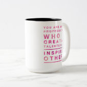 2 Couleurs Tasse de professionnel d'heure (Devant droit)