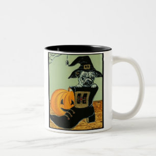 2 Couleurs Tasse de Pug Sorcière