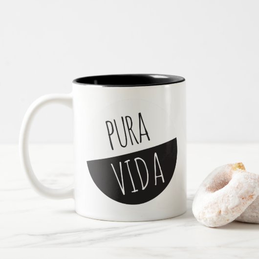 2 Couleurs Tasse de Pura Vida 325ml (Avec donut)