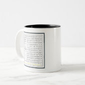 2 Couleurs Tasse de puzzle (Devant gauche)