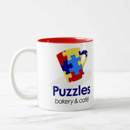 2 Couleurs Tasse de puzzles (Gauche)