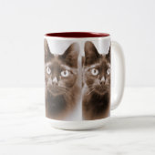 2 Couleurs Tasse de Pywacket Potrait I (Devant droit)