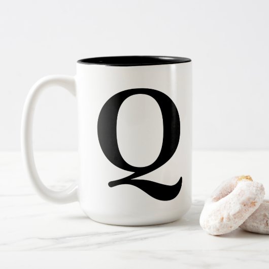 2 Couleurs Tasse de "Q" (Avec donut)