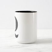 2 Couleurs Tasse de "Q" (Centre)