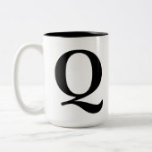 2 Couleurs Tasse de "Q" (Gauche)