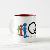 2 Couleurs Tasse de QLess (Devant gauche)