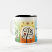 2 Couleurs Tasse de quatre saisons (Devant gauche)